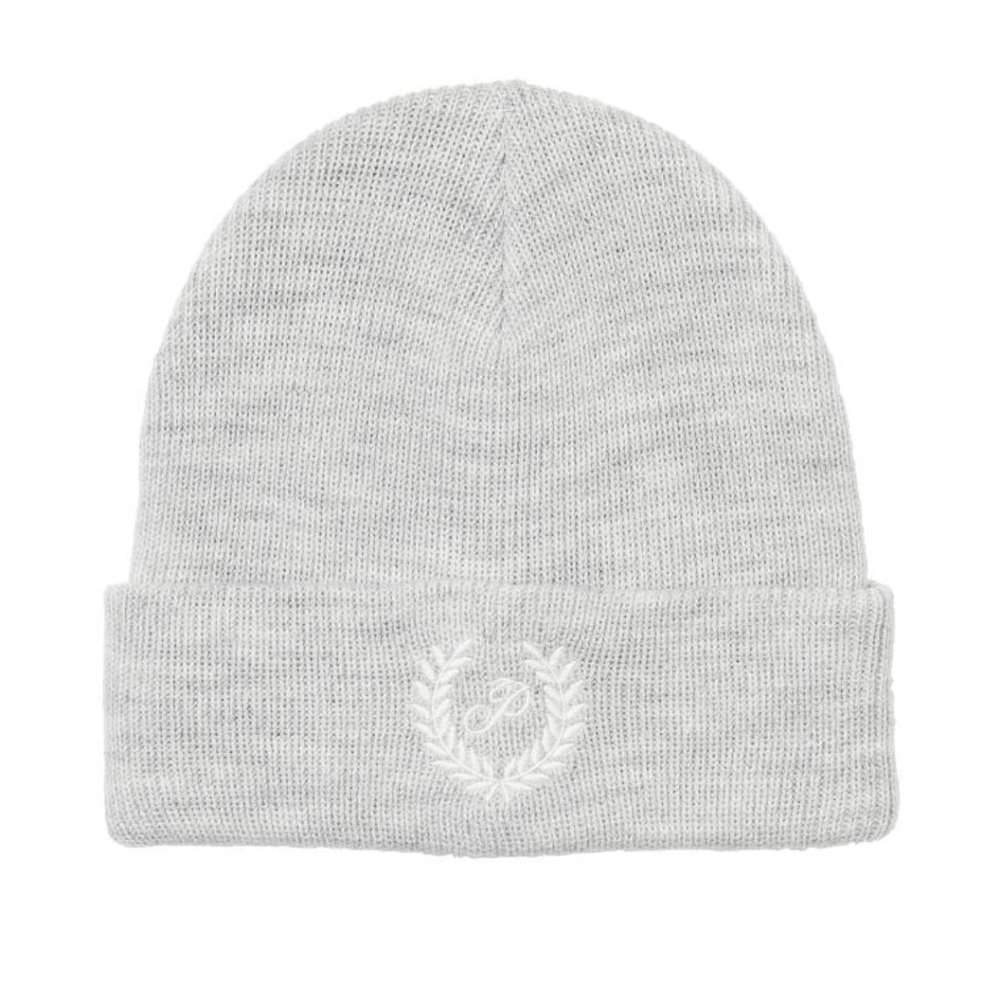 New Victoria's Secret Pink Rib knit Beanie cap VS grey winter hat
